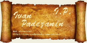 Ivan Padežanin vizit kartica